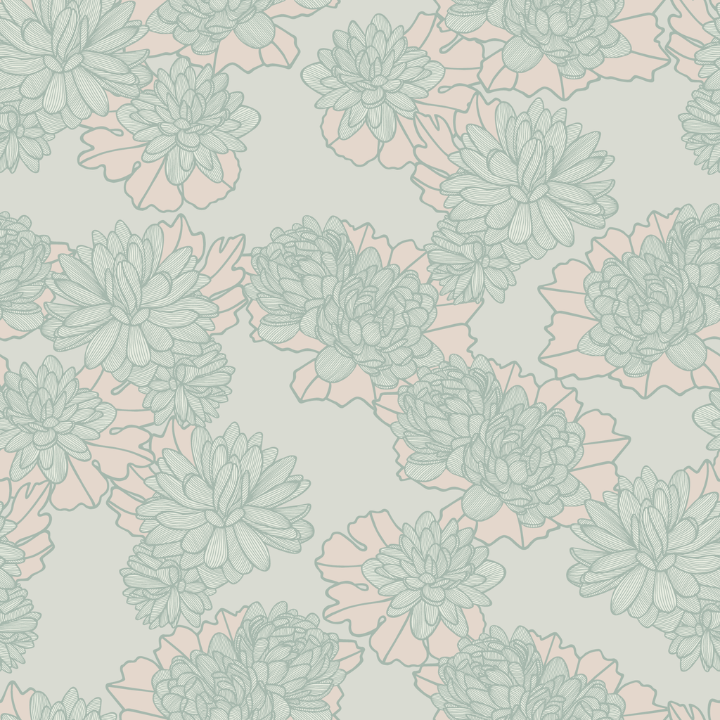 Lena Golden Exhale Wallpaper with elegant golden hues and intricate botanical designs, perfect for adding a touch of sophistication to any modern room.