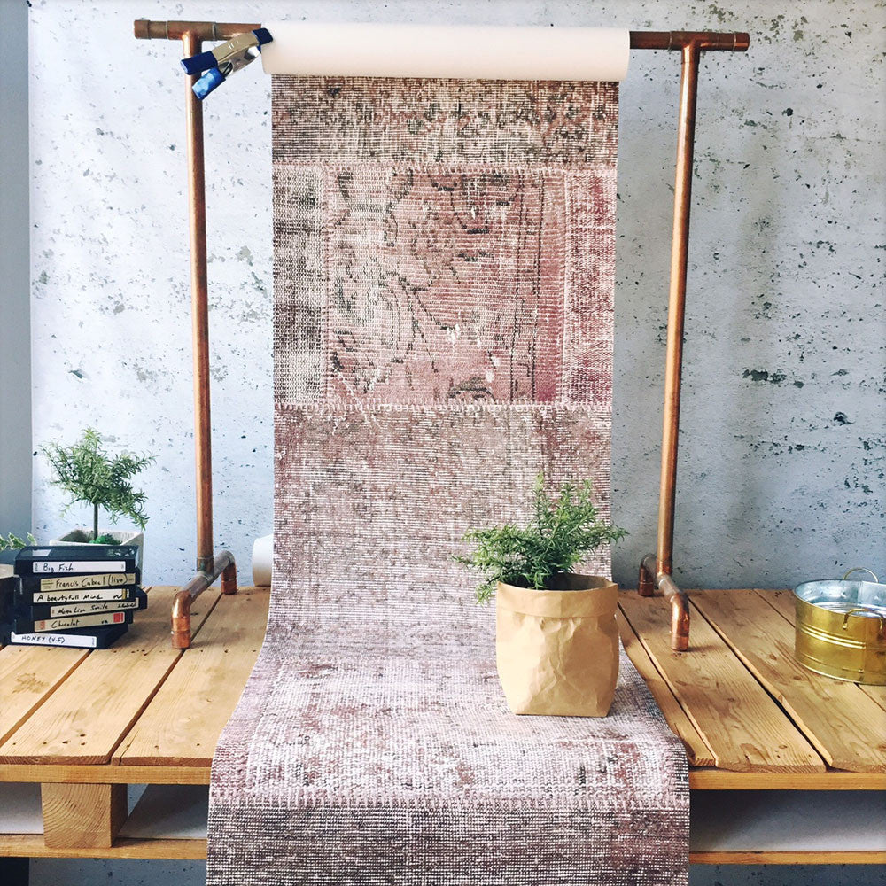 Patchwork Girly Wallpaper - WYNIL by NumerArt Wallpaper and Art