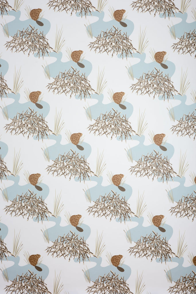 Beaver Dam Wallpaper - WYNIL by NumerArt Wallpaper and Art