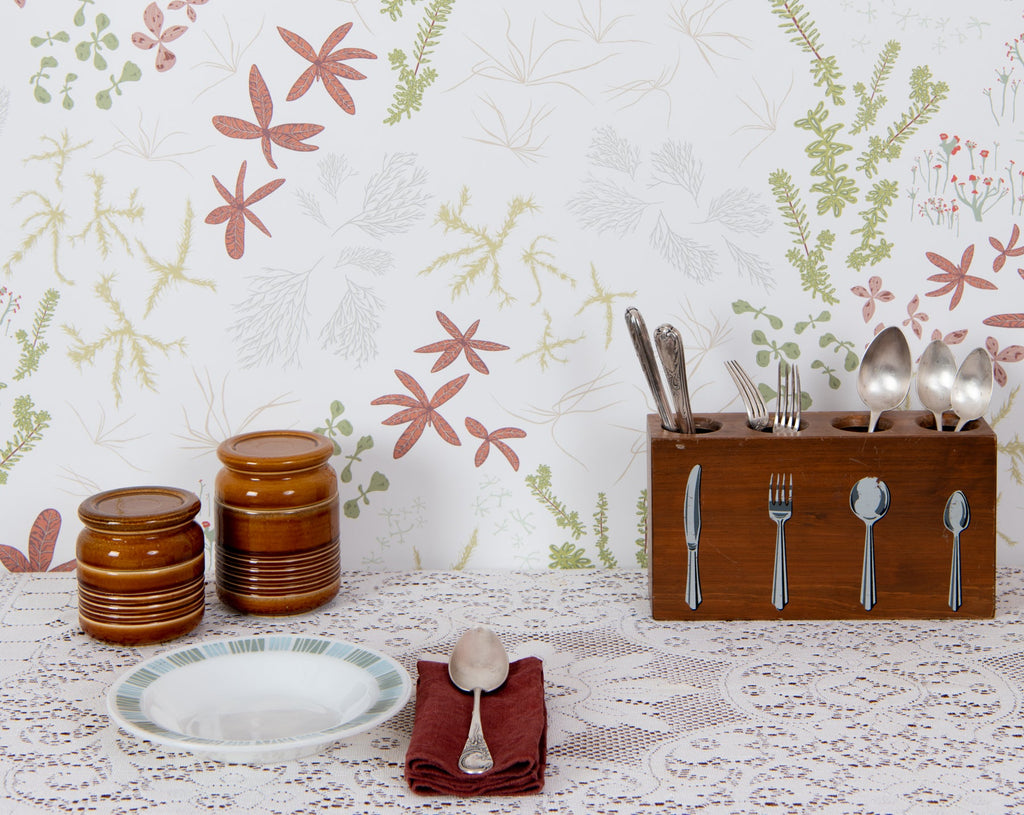 Bog White Wallpaper - WYNIL by NumerArt Wallpaper and Art