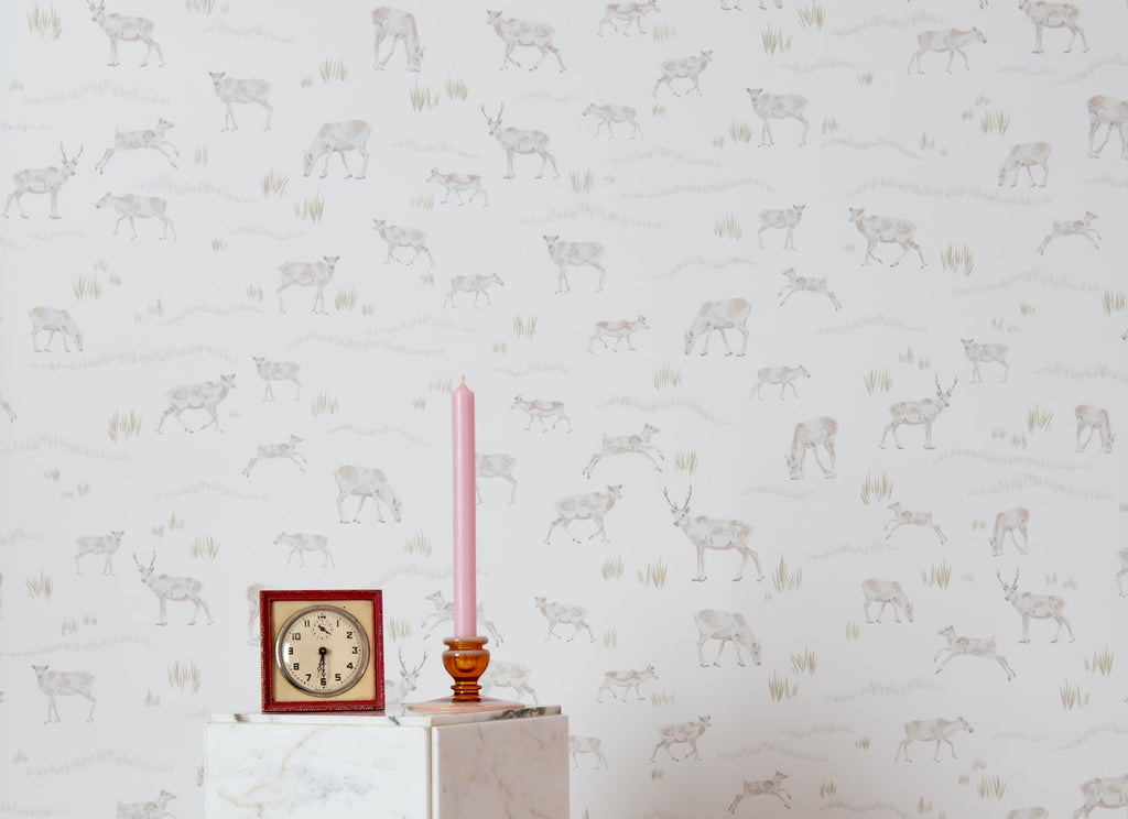 Caribou Wallpaper - WYNIL by NumerArt Wallpaper and Art