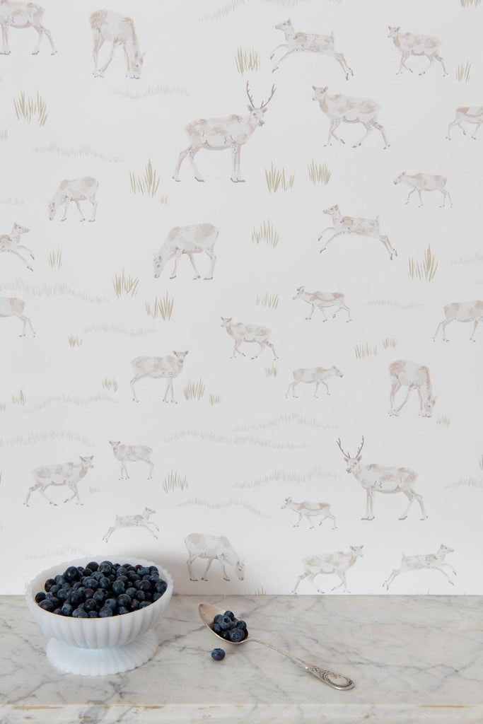 Caribou Wallpaper - WYNIL by NumerArt Wallpaper and Art