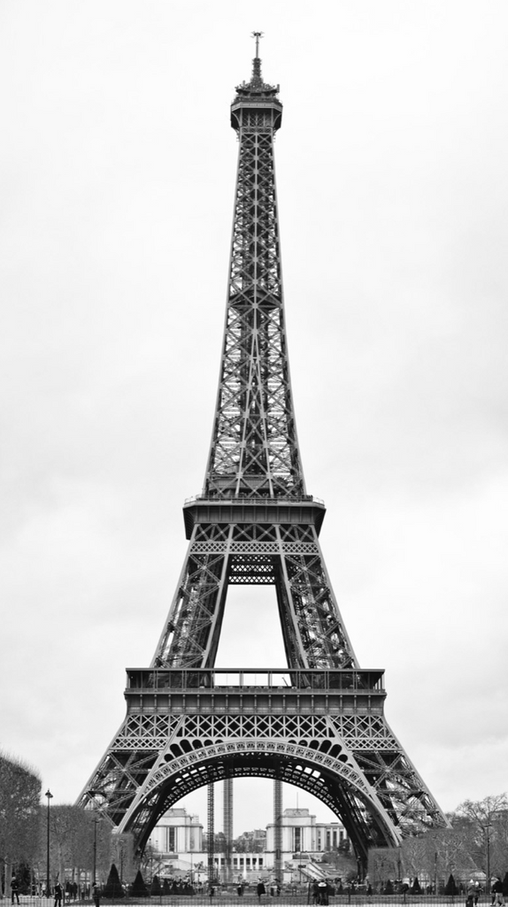 The White Tour Eiffel Mural - WYNIL by NumerArt Wallpaper and Art