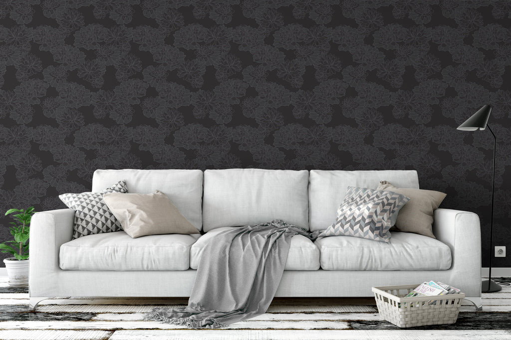 Plena Monochrome Wallpaper - WYNIL by NumerArt Wallpaper and Art